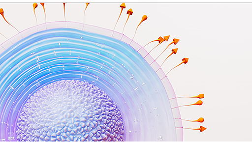 Representation of the varicella zoster virus (VZV) responsible for causing shingles Representation of the varicella zoster virus (VZV) responsible for causing shingles